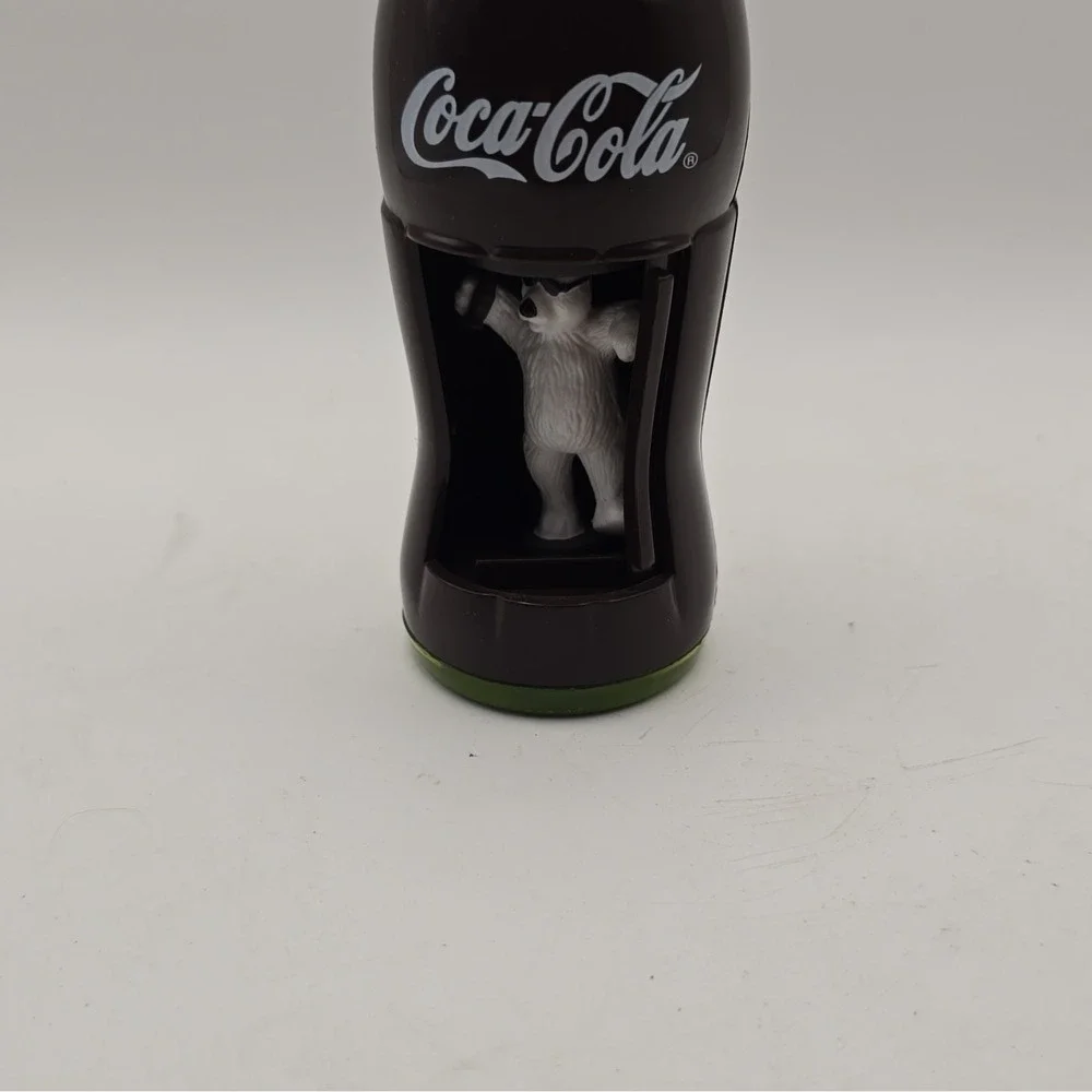 Coca-Cola Polar Bear Coke Bottle Figurine Soda Advertising, Black Green White